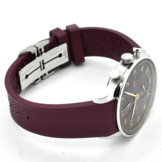 IWC ポルトギーゼ クロノグラフ イヤー オブ ザ ドラゴン IW371629 世界1000本限定 ワインレッド 41mm USED 中古