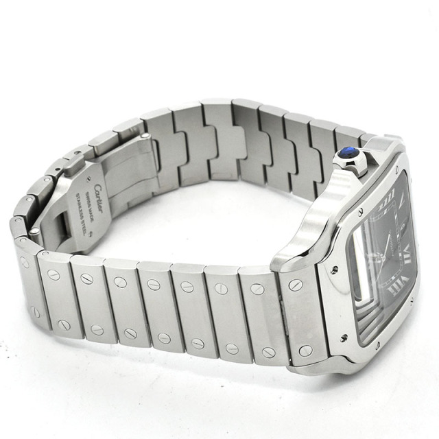 カルティエ CARTIER サントス ドゥ カルティエ ウォッチ LM WSSA0062 グリーン 39.8mm 未使用品
