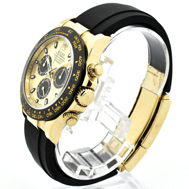 ロレックス ROLEX デイトナ Ref.116518LN シャンパン/ブラック オイスターフレックス 18KYG USED 中古