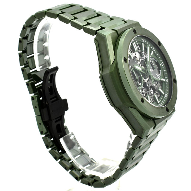 ウブロ HUBLOT ビッグバン インテグレーテッド グリーンセラミック 451.GX.5220.GX 世界250本限定 42mm USED 中古