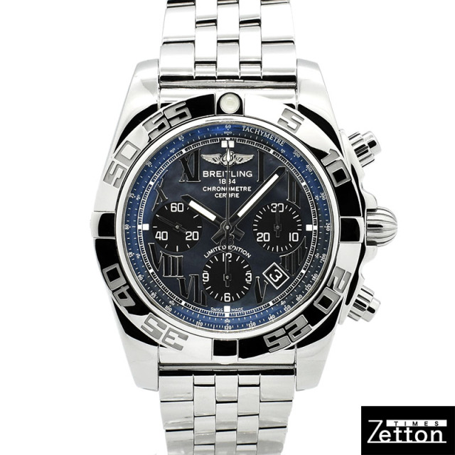 ブライトリング　BREITLING　クロノマット44 ブラックマザーオブパール　AB01111A/BG64　日本500本限定　44mm　USED　中古