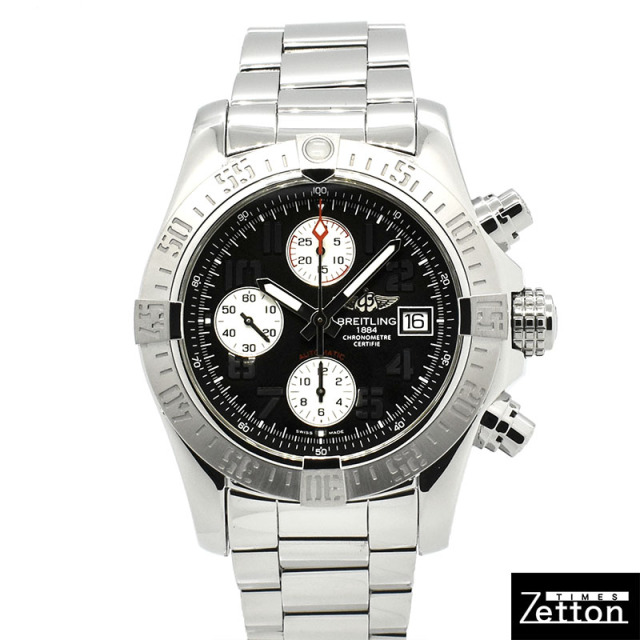 ブライトリング　BREITLING　アベンジャー2 クロノグラフ　A13381　43mm　ブラック　USED　中古