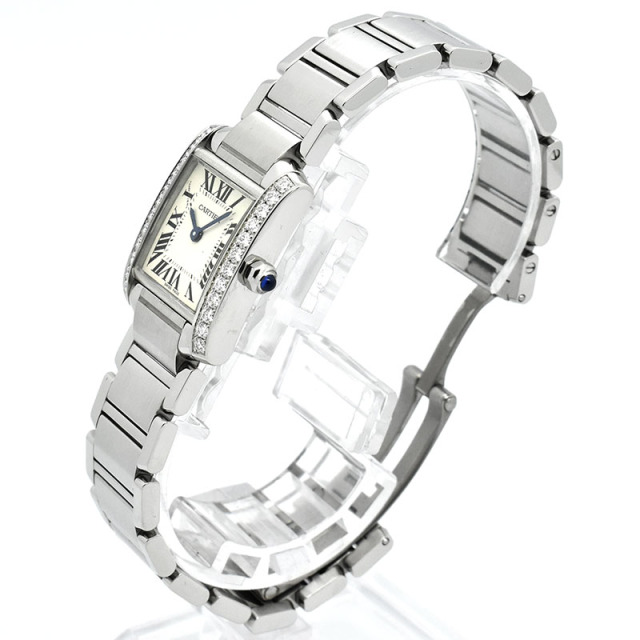 カルティエ CARTIER タンクフランセーズ SM W4TA0008 25×20mm ケースサイドダイヤ USED 中古