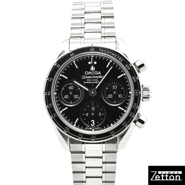 オメガ　OMEGA　スピードマスター 38　コーアクシャル 　324.30.38.50.01.001　SS　38mm　ブラック　USED　中古