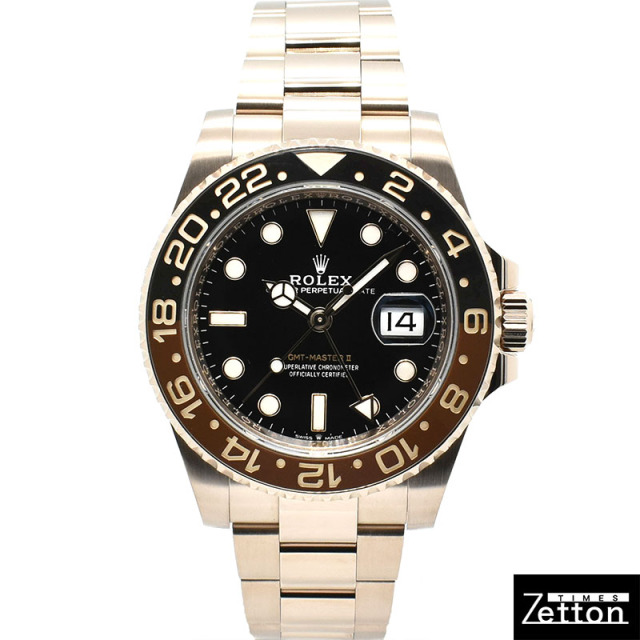 ロレックス　ROLEX　GMTマスター2　Ref.126715CHNR　ブラウン/ブラックベゼル　40mm　18KERG　USED　中古