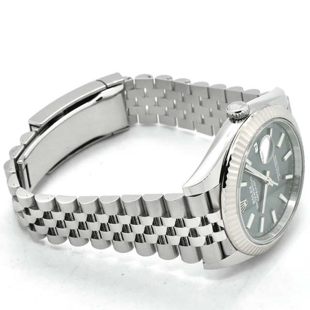 ロレックス ROLEX デイトジャスト41 Ref.126334 ミントグリーン 41mm USED 中古