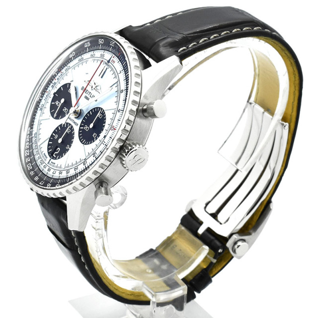 ブライトリング BREITLING ナビタイマーB01 クロノグラフ 43 AB0138241C1P1 アイスブルー/ブラック USED 中古
