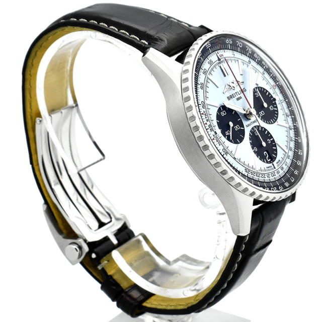 ブライトリング BREITLING ナビタイマーB01 クロノグラフ 43 AB0138241C1P1 アイスブルー/ブラック USED 中古