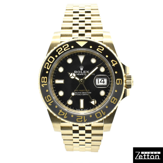 ロレックス　ROLEX　GMTマスター2　Ref.126718GRNR　ブラック/グレーベゼル　18KYG　40mm　USED　中古