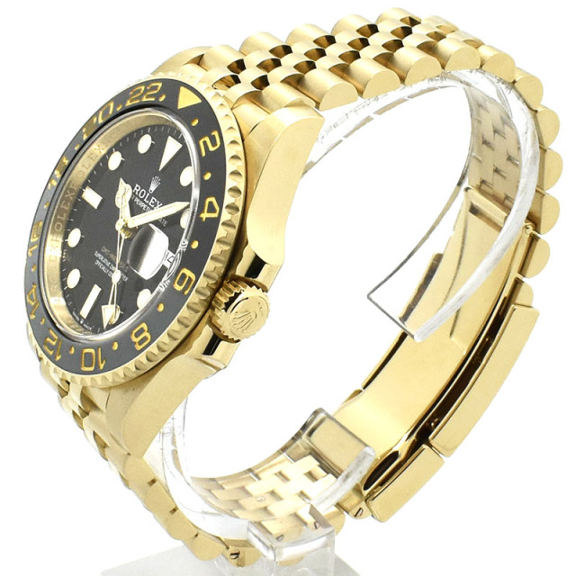 ロレックス ROLEX GMTマスター2 Ref.126718GRNR ブラック/グレーベゼル 18KYG 40mm USED 中古