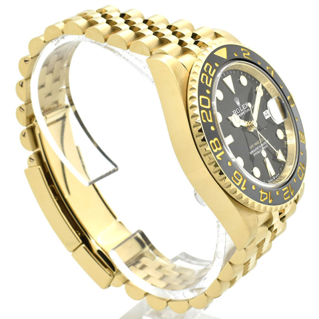 ロレックス ROLEX GMTマスター2 Ref.126718GRNR ブラック/グレーベゼル 18KYG 40mm USED 中古