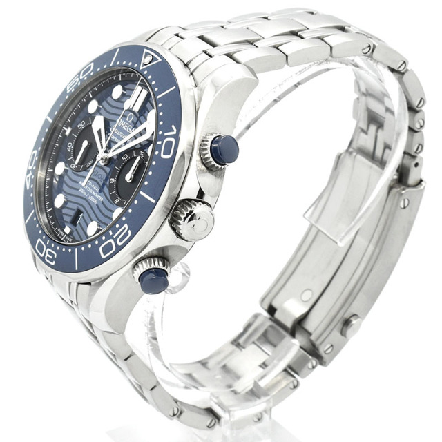 オメガ OMEGA シーマスター300 コーアクシャル マスタークロノメーター クロノグラフ 210.30.44.51.03.001 44mm ブルー USED 中古