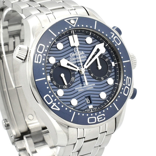 オメガ OMEGA シーマスター300 コーアクシャル マスタークロノメーター クロノグラフ 210.30.44.51.03.001 44mm ブルー USED 中古