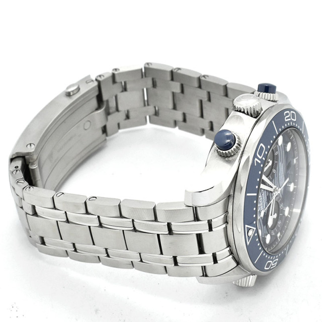 オメガ OMEGA シーマスター300 コーアクシャル マスタークロノメーター クロノグラフ 210.30.44.51.03.001 44mm ブルー USED 中古