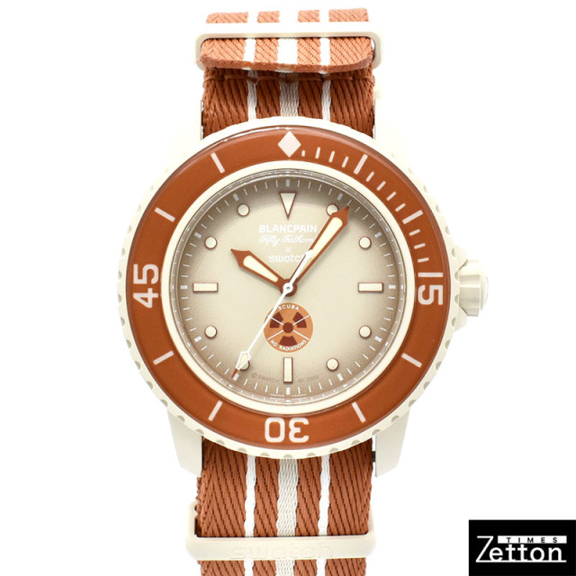 ブランパン×スウォッチ　BLANCPAIN×Swatch　フィフティファゾムス アークティックオーシャン　SO35N100　バイオセラミック　42.3mm　未使用品