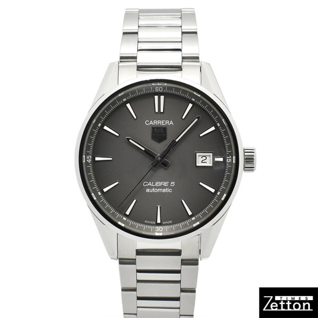 タグホイヤー　TAG HEUER　カレラ キャリバー5　WAR211C.BA0782　グレー　39mm　USED　中古
