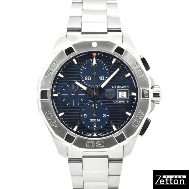 タグホイヤー　TAG HEUER　アクアレーサー クロノグラフ　CAY2112.BA0925　キャリバー16　ブルー　43mm　USED　中古