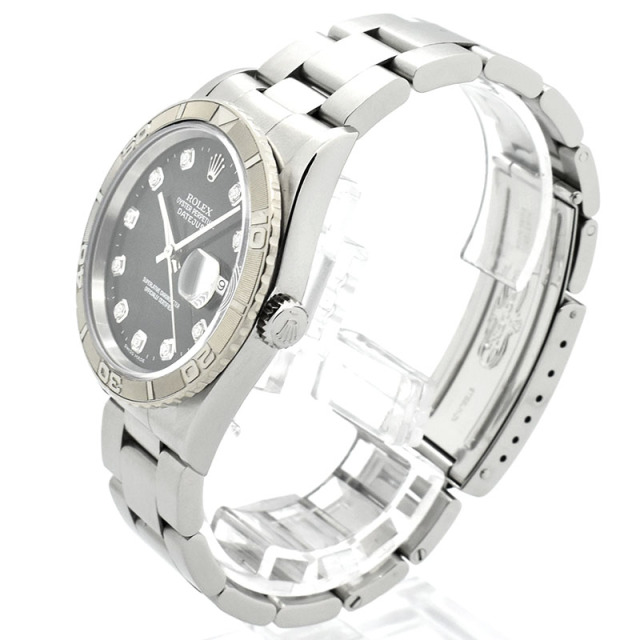 ロレックス ROLEX デイトジャスト サンダーバード Ref.16264G 10Pダイヤ ブラック 36mm K番 USED 中古