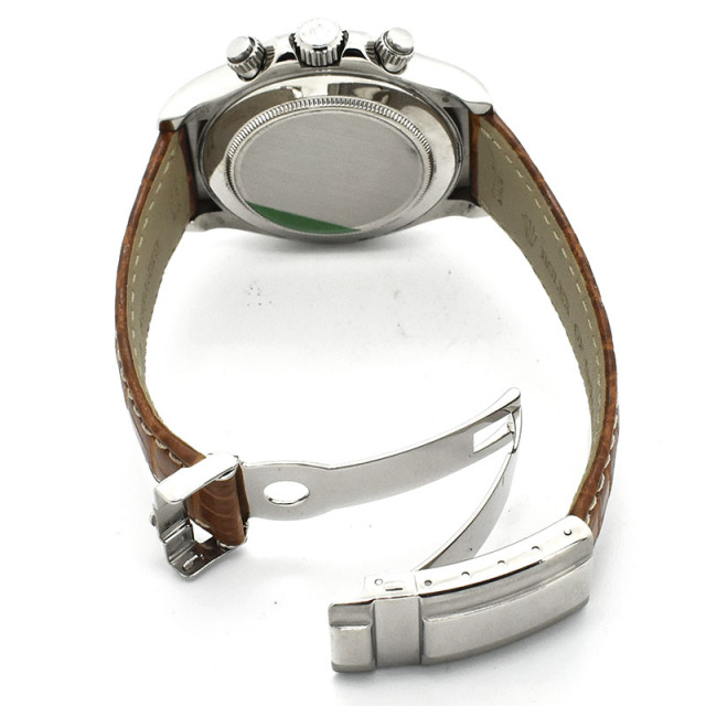 ロレックス ROLEX デイトナ Ref.116589RBR 18KWG ダイヤベゼル ホワイトシェル/8Pダイヤ 40mm V番 USED 中古