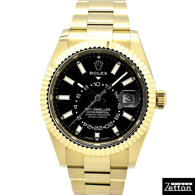 ロレックス　ROLEX　スカイドゥエラー　Ref.336938　18KYG　ブラック　42mm　未使用品