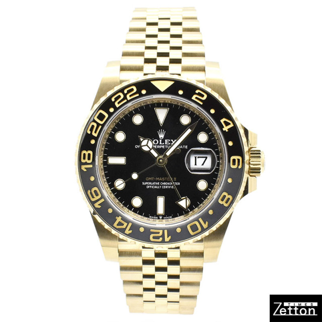 ロレックス　ROLEX　GMTマスター2　Ref.126718GRNR　ブラック/グレーベゼル　18KYG　40mm　USED　中古