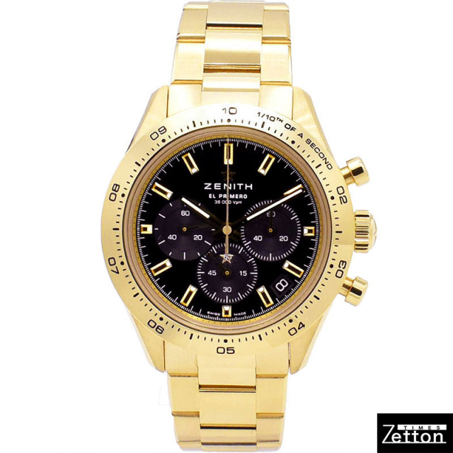 ゼニス ZENITH クロノマスタースポーツ ヨシダ スペシャル エディション 30.3100.3600-1/21.M3100 18KYG ブラック 41mm USED 中古