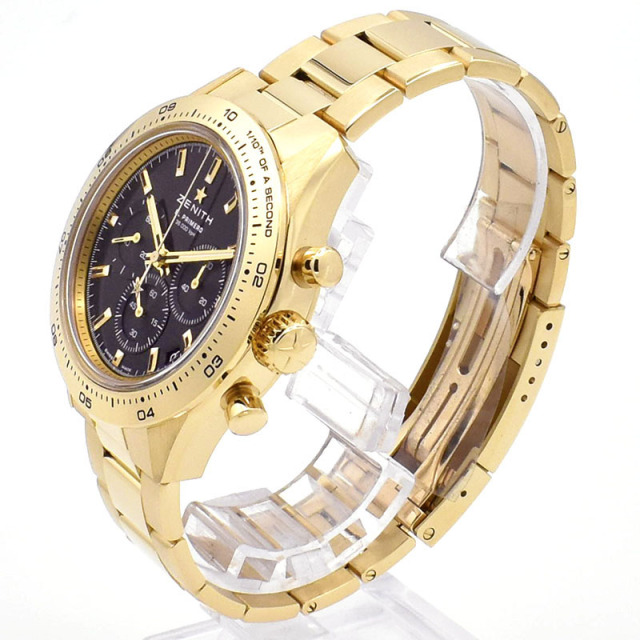 ゼニス ZENITH クロノマスタースポーツ ヨシダ スペシャル エディション 30.3100.3600-1/21.M3100 18KYG ブラック 41mm USED 中古