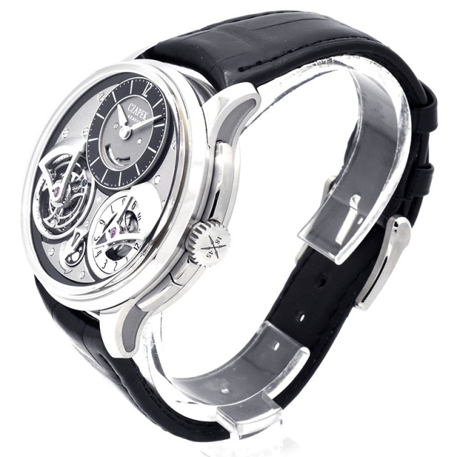 チャペック CZAPEK プラス・ヴァンドーム オンブル 25本限定 手巻き チタン 43.5mm USED 中古