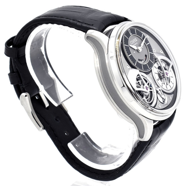 チャペック CZAPEK プラス・ヴァンドーム オンブル 25本限定 手巻き チタン 43.5mm USED 中古