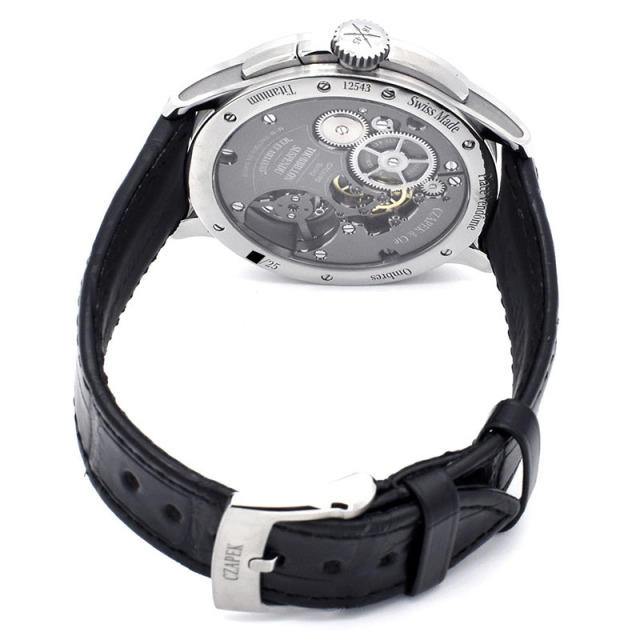 チャペック CZAPEK プラス・ヴァンドーム オンブル 25本限定 手巻き チタン 43.5mm USED 中古