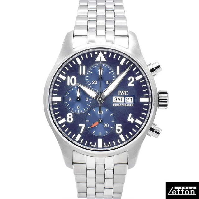 IWC　パイロットウォッチ クロノグラフ　IW378004　43mm　ブルー　SS　USED　中古