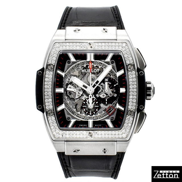 ウブロ　HUBLOT　スピリット オブ ビッグバン チタニウム ベゼルダイヤ  601.NX.0173.LR.1104　51mm×45mm　USED　中古