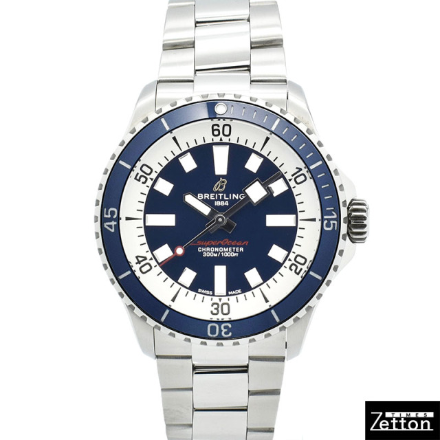 ブライトリング BREITLING スーパーオーシャン オートマチック 42 A17375E71C1A1 42mm ブルー USED 中古