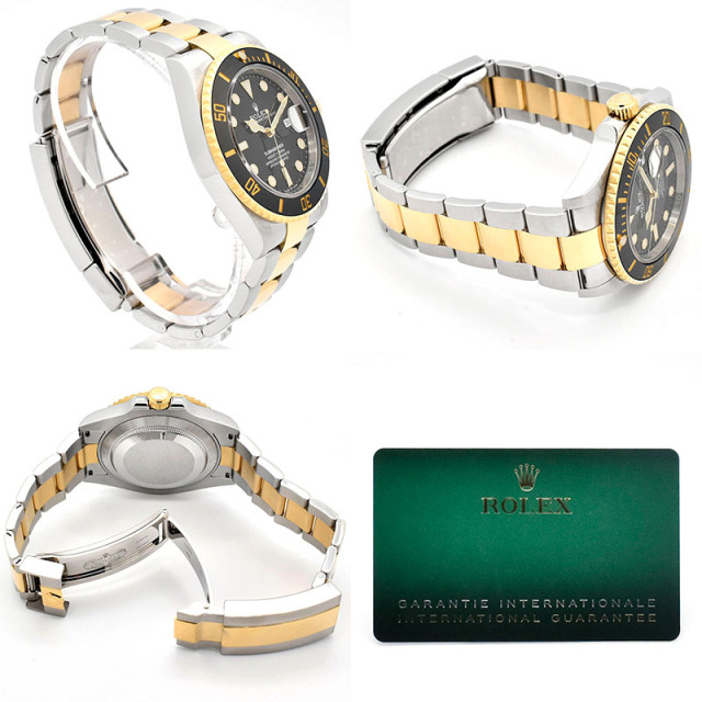 ロレックス ROLEX サブマリーナデイト Ref.126613LN 18KYG/SS 41mm ブラック USED 中古