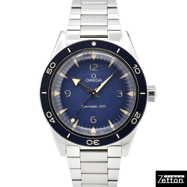 オメガ OMEGA シーマスター300 コーアクシャル マスタークロノメーター 234.30.41.21.03.001 ブルー 41mm USED 中古 Zetton