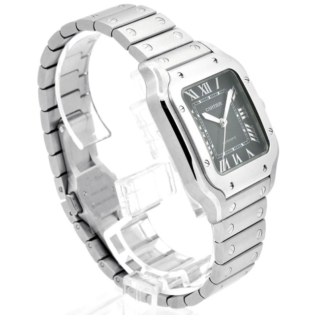 カルティエ CARTIER サントス ドゥ カルティエ ウォッチ MM WSSA0061 グリーン 35.1mm 未使用品