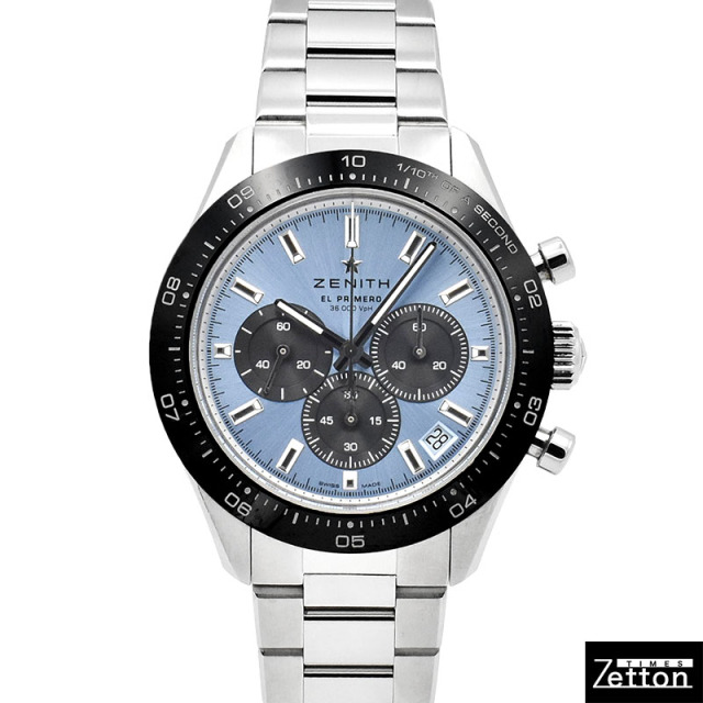 ゼニス　ZENITH　クロノマスタースポーツ ヨシダ スペシャル エディション　03.3104.3600/54.M3100　88本限定　アクアブルー/ブラック　41mm　USED　中古