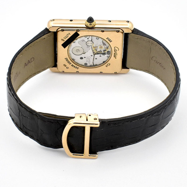 カルティエ CARTIER タンク ルイ カルティエ マニュアルデイト W1560003 39×30mm シルバー 18KPG USED 中古
