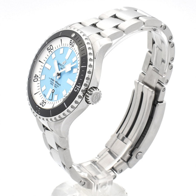 ブライトリング BREITLING スーパーオーシャン オートマチック 44 A17376211L2A1 ターコイズブルー 44mm USED 中古