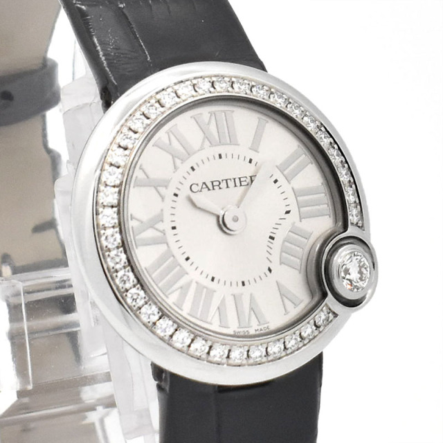 カルティエ CARTIER バロン ブラン ドゥ カルティエ ベゼルダイヤ W4BL0002 26mm USED 中古