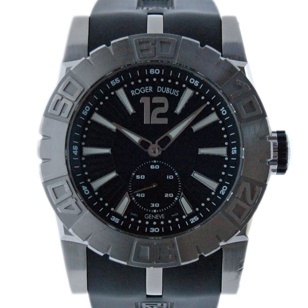 ロジェ・デュブイ　ROGER DUBUIS　ニューイージーダイバー DBSE0257  ブラック　46mm　300m防水　USED　中古