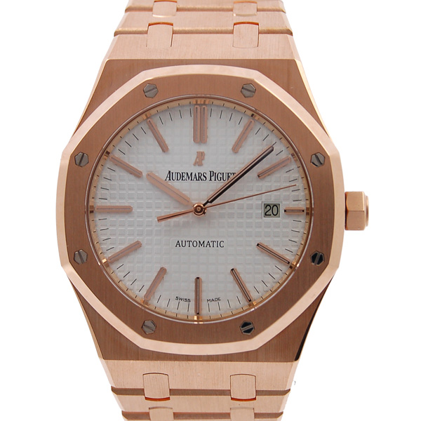 オーデマ・ピゲ　AUDEMARS PIGUET　ロイヤルオーク　15400.OR.OO.1220.OR.02　シルバー　18KPG  41mm　未使用