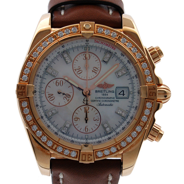 ブライトリング　BREITLING　クロノマットエボリューション　H13356　ベゼルダイヤ　PG　シェルダイヤ　USED　中古