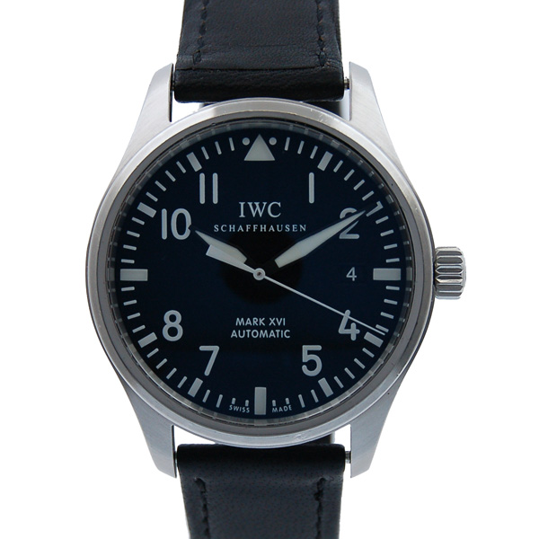 IWC　マーク16　IW325501　SS　ブラック　革ベルト　自動巻　USED　中古