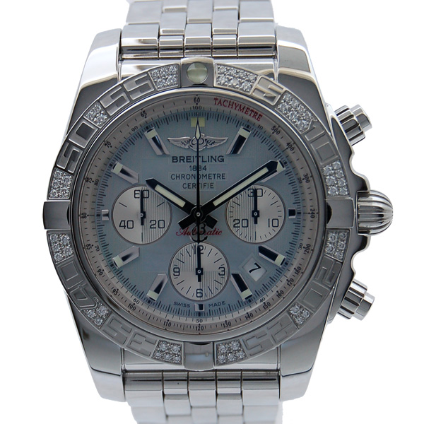 ブライトリング　BREITLING　クロノマット44　ダイヤベゼル　AB0110AA/G685　シェル文字盤　USED　中古