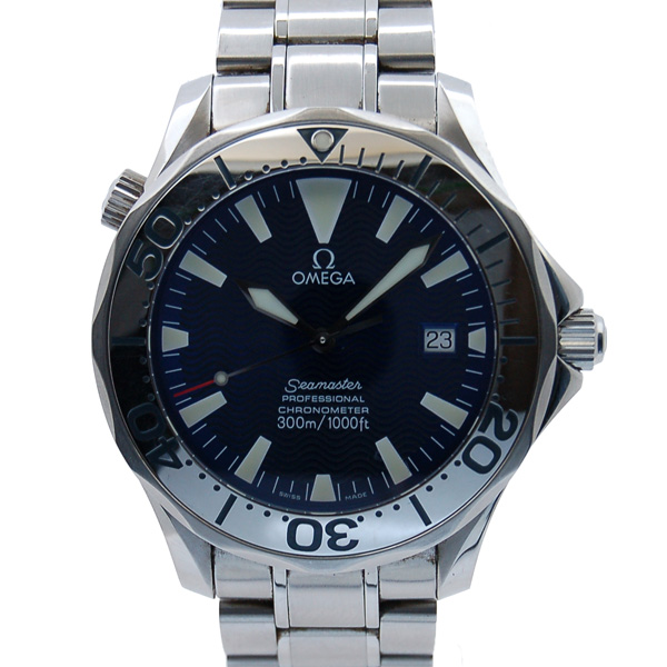 オメガ　OMEGA　シーマスター300　2255.80　SS　41mm　自動巻　ブルー　USED　中古