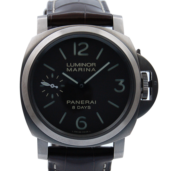 パネライ　PANERAI　ルミノールマリーナ　8デイズ　チタニオ　PAM00564　チタン　44mm　手巻き　ブラウン　USED　中古