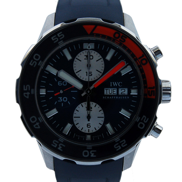 IWC　アクアタイマークロノ 　IW376704　ブルー　SS　ラバー　150m防水　USED　中古
