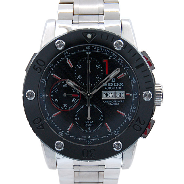 エドックス　EDOX　クラスワン　クロノオフショア　リミテッドエディション　01109-TINR-NR　チタン　世界125本限定　USED　中古
