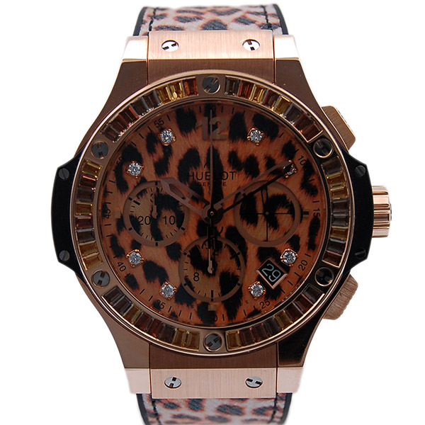 ウブロ　HUBLOT　ビッグバン　ゴールドレオパード　341.PX.7610.NR.1976　世界250本限定　USED　中古